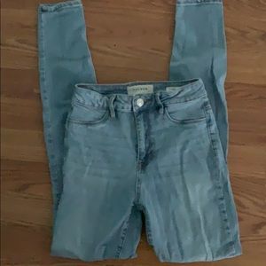 pacsun high rise jegging medium wash jeans